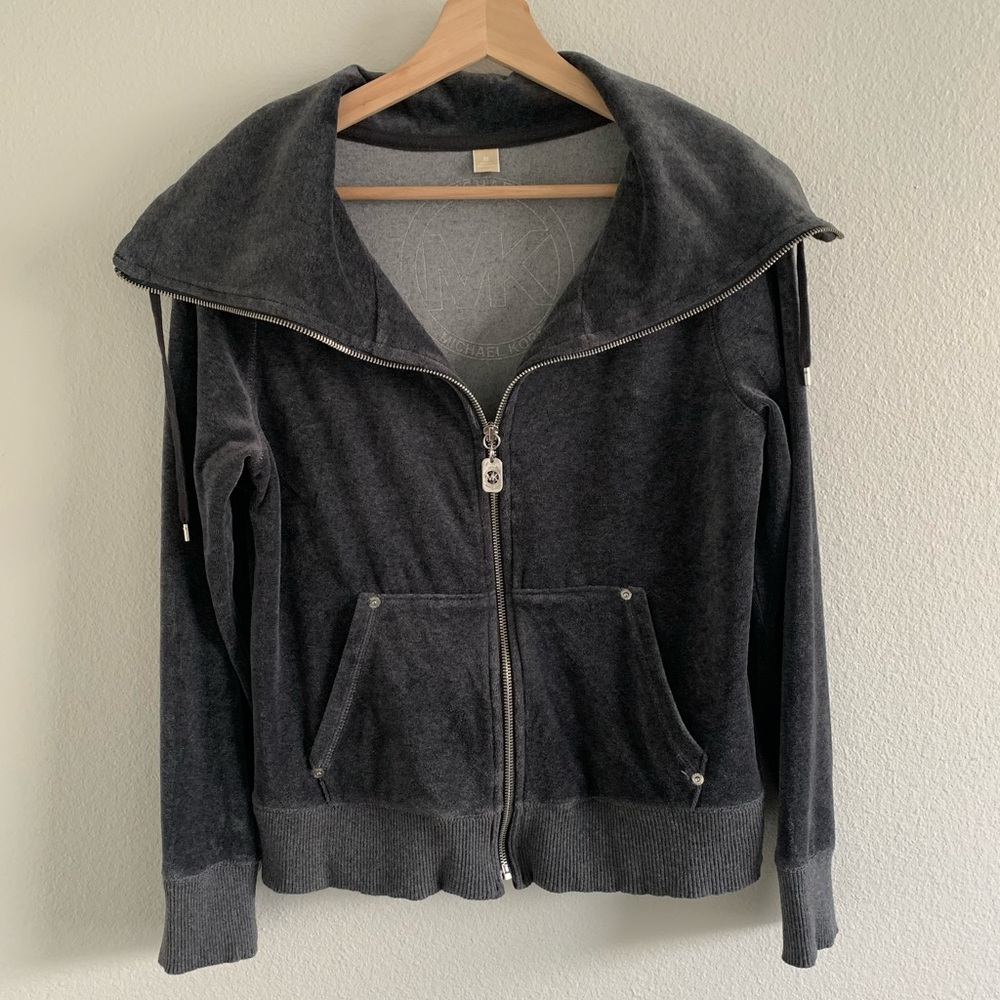 Michael Kors Derby gray velour jacket